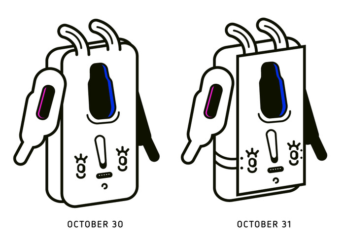 Creature illustrations, October 30 and 31