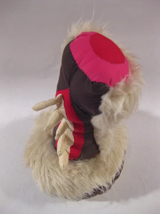 Plush toy, fabric work
