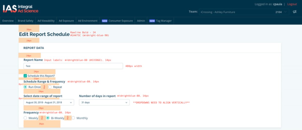 Visual design QA process