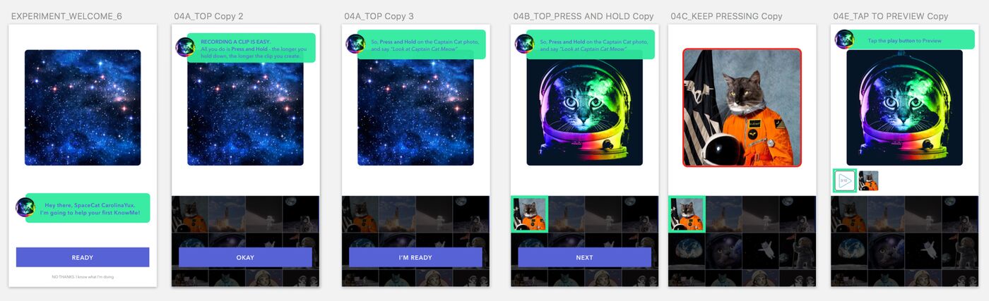 Onboarding explorations