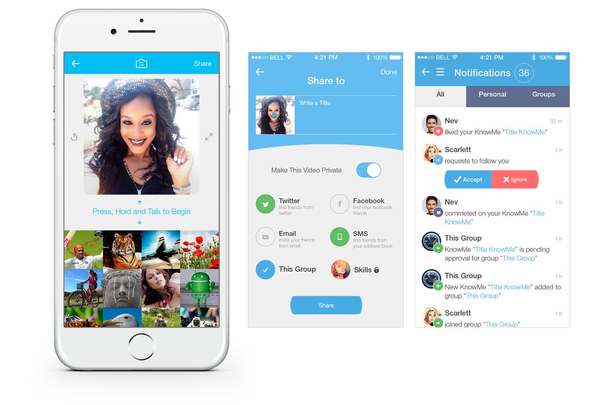 KnowMe product pre-launch, built by third-party vendor