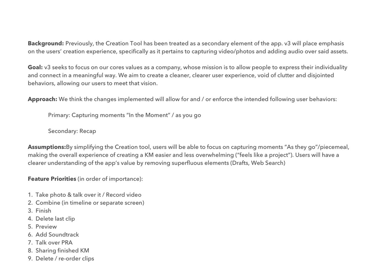 Realigning product to mission and identifying feature priorities
